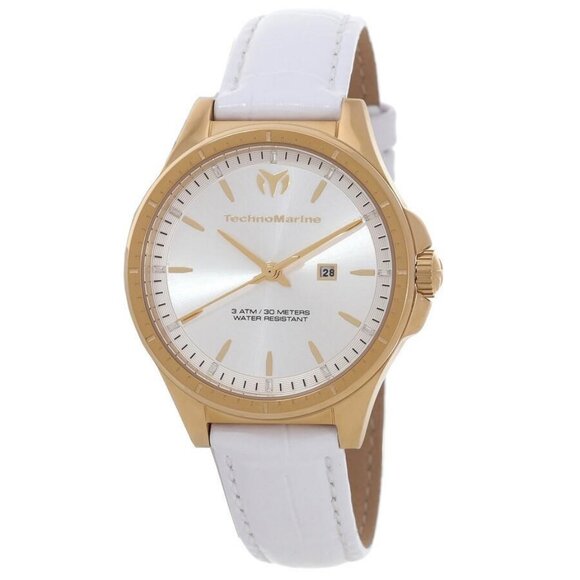FX04659B NWT Technomarine Fashion Ladies Quartz Steel Authentic Watch - Picture 1 of 3